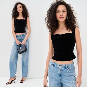 NWT Miaou Imogene Corset in black velvet